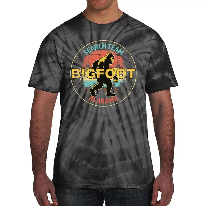 Alabama Bigfoot Search Team Sasquatch Merchandise Tie-Dye T-Shirt