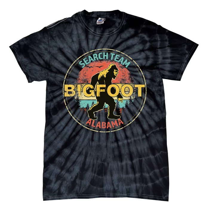 Alabama Bigfoot Search Team Sasquatch Merchandise Tie-Dye T-Shirt