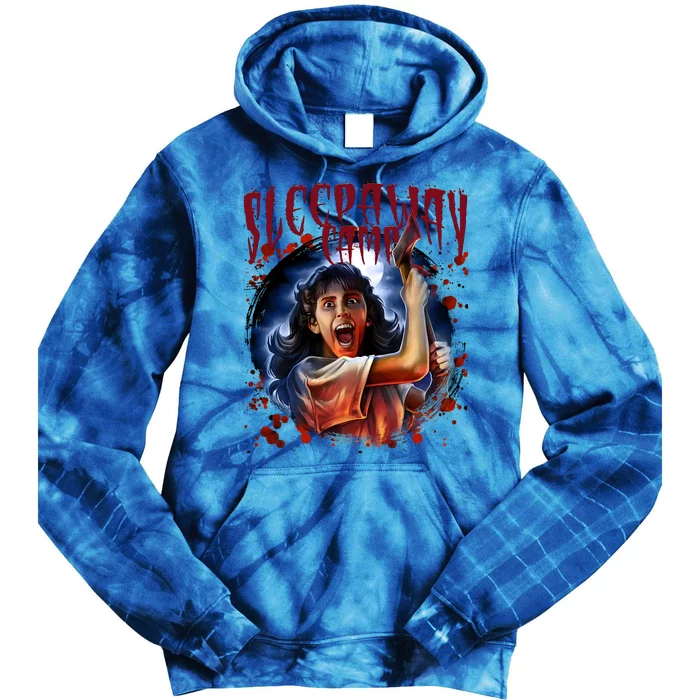 Angela Baker Sleep Away Camp Angela Baker Halloween Movie Tie Dye Hoodie