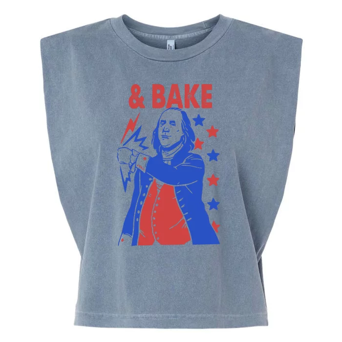 And Bake Shake And Bake Couples Matching 4th Of July Garment-Dyed Women's Muscle Tee