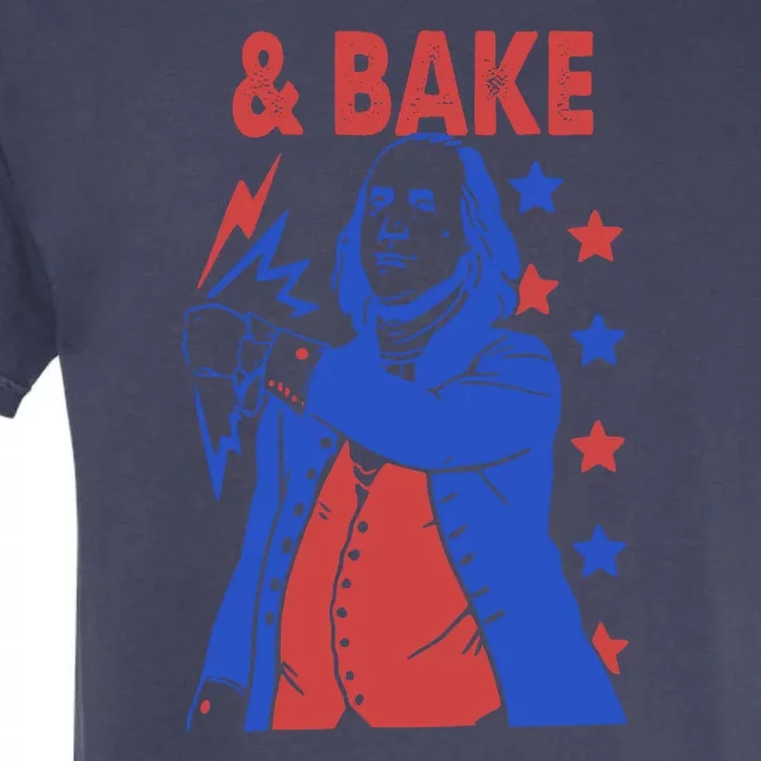 And Bake Shake And Bake Couples Matching 4th Of July Garment-Dyed Heavyweight T-Shirt