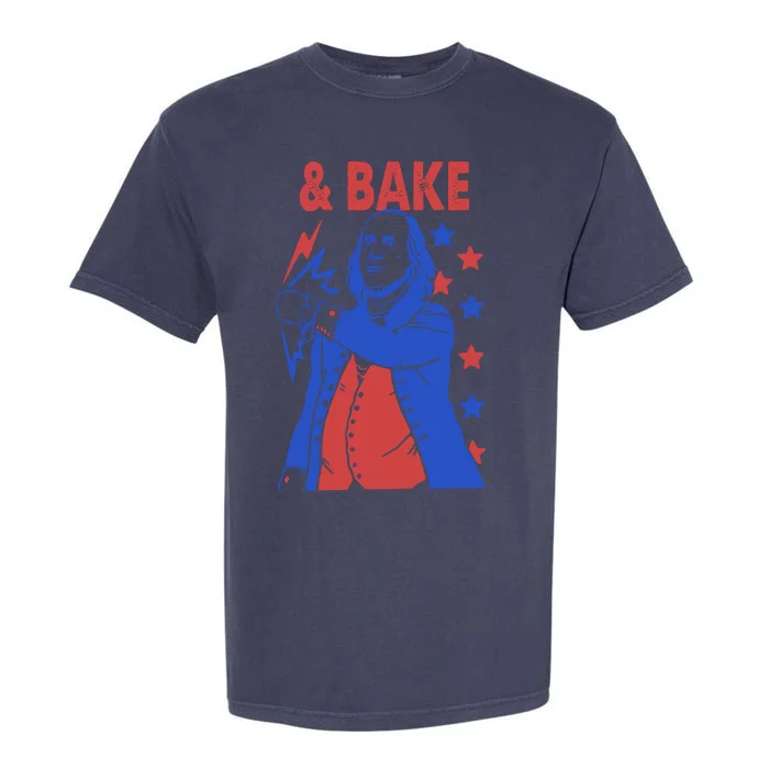 And Bake Shake And Bake Couples Matching 4th Of July Garment-Dyed Heavyweight T-Shirt