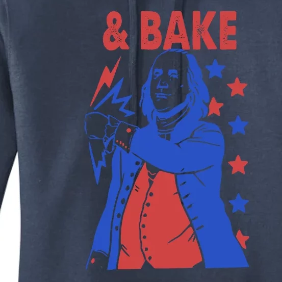 And Bake Shake And Bake Couples Matching 4th Of July Women's Pullover Hoodie