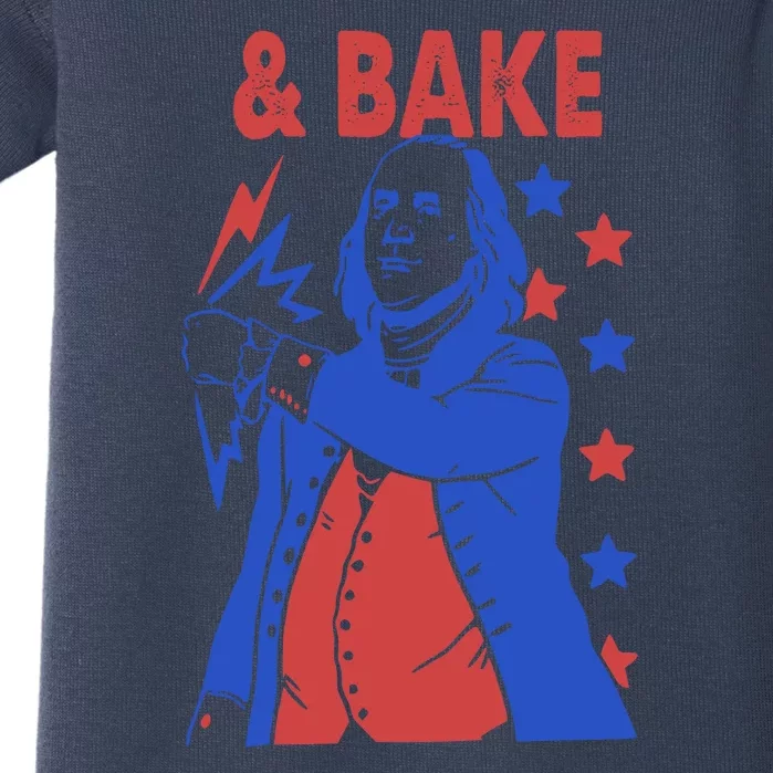 And Bake Shake And Bake Couples Matching 4th Of July Baby Bodysuit