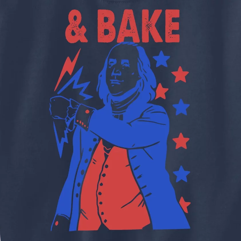 And Bake Shake And Bake Couples Matching 4th Of July Kids Sweatshirt