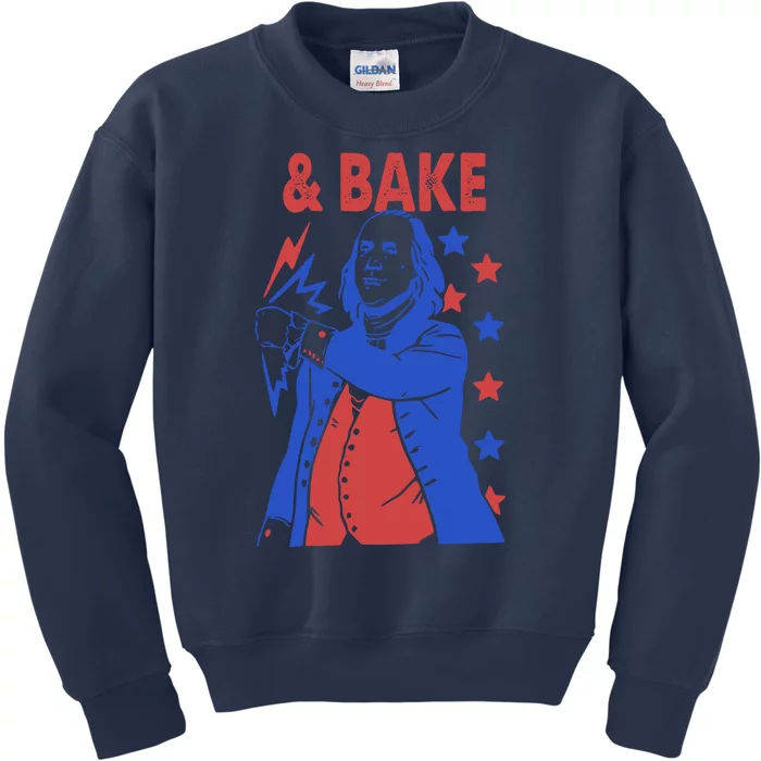 And Bake Shake And Bake Couples Matching 4th Of July Kids Sweatshirt