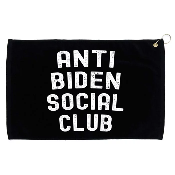 Anti Biden Social Club Grommeted Golf Towel