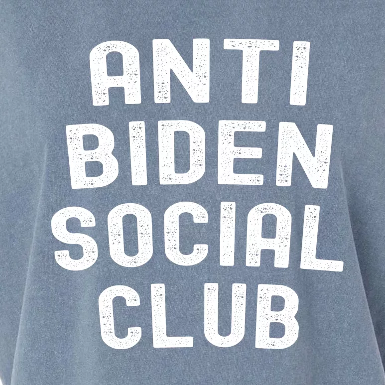 Anti Biden Social Club Garment-Dyed Women's Muscle Tee