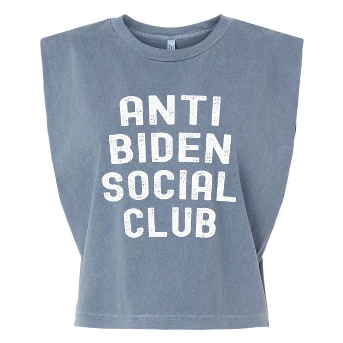 Anti Biden Social Club Garment-Dyed Women's Muscle Tee