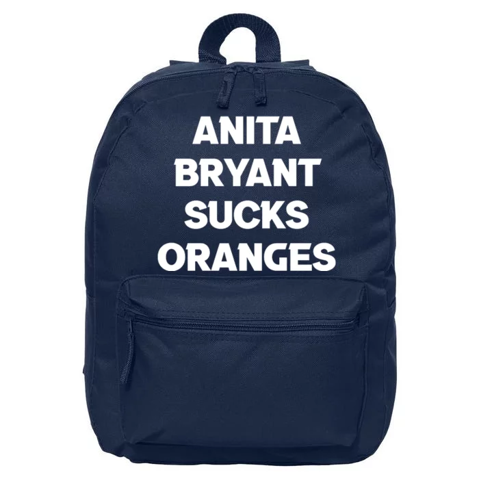 Anita Bryant Sucks Oranges 16 in Basic Backpack