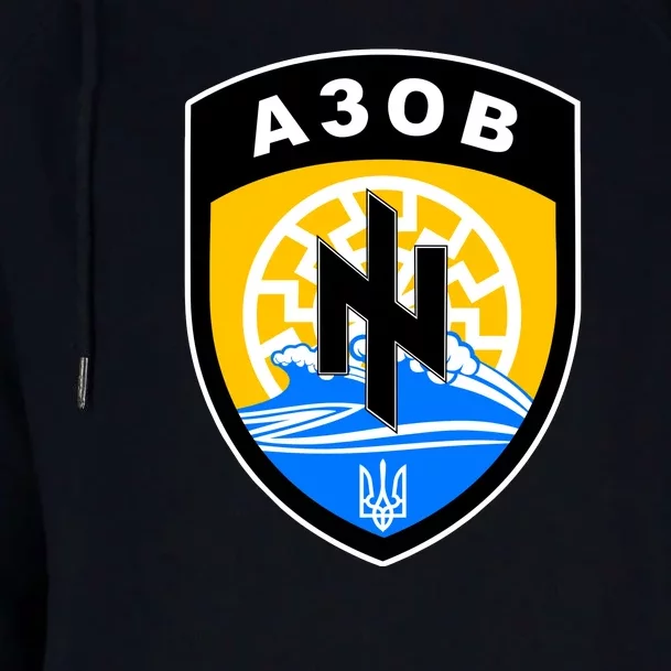 Azov Battalion Support Ukraine Military Womens Funnel Neck Pullover Hood