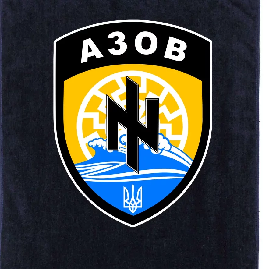 Azov Battalion Support Ukraine Military Platinum Collection Golf Towel