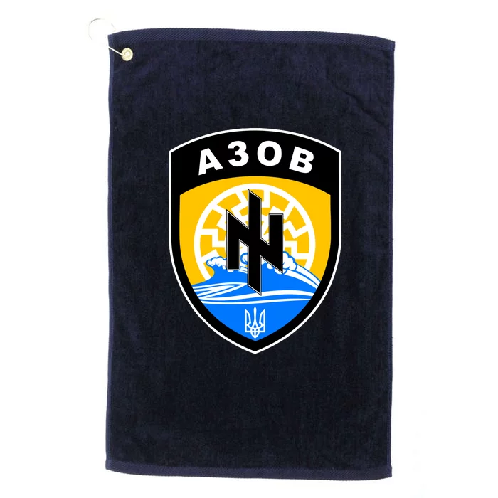 Azov Battalion Support Ukraine Military Platinum Collection Golf Towel