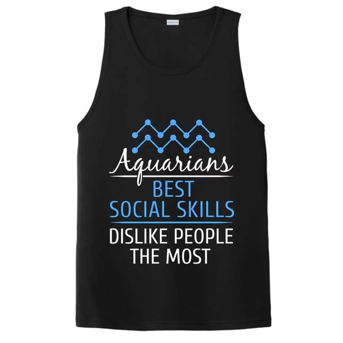 Aquarians Best Social Skills Aquarius Horoscope Zodiac Gift Performance Tank