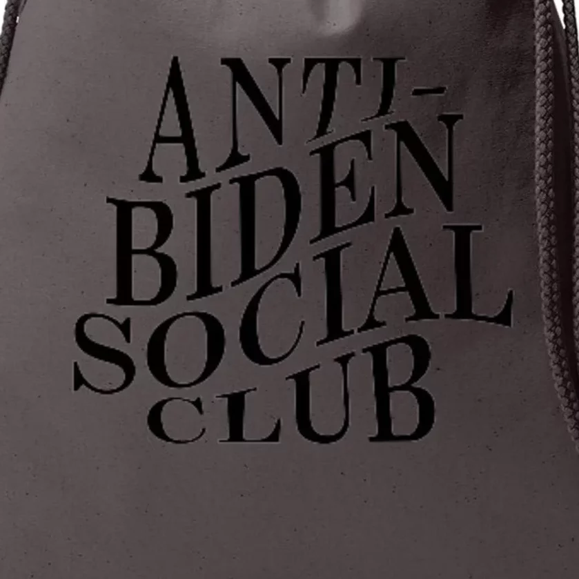 Anti Biden Social Club Drawstring Bag