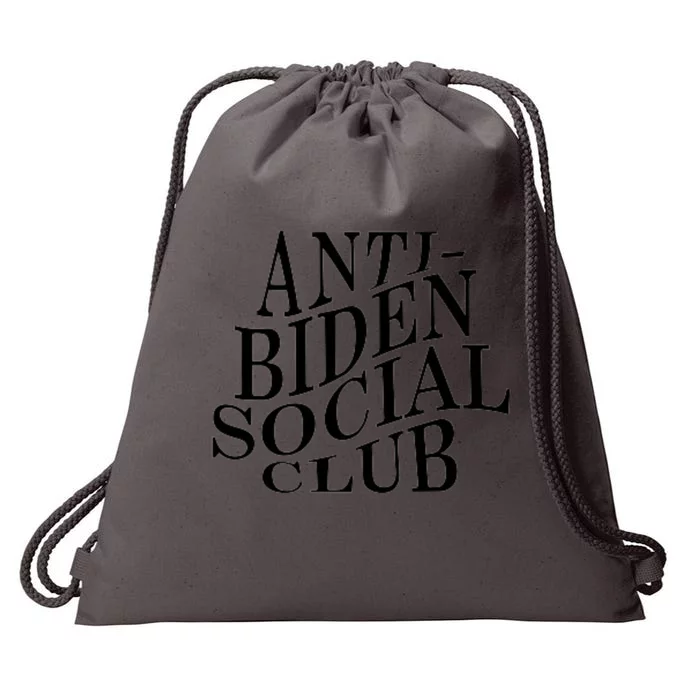 Anti Biden Social Club Drawstring Bag