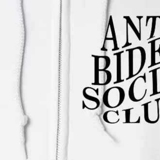 Anti Biden Social Club Full Zip Hoodie