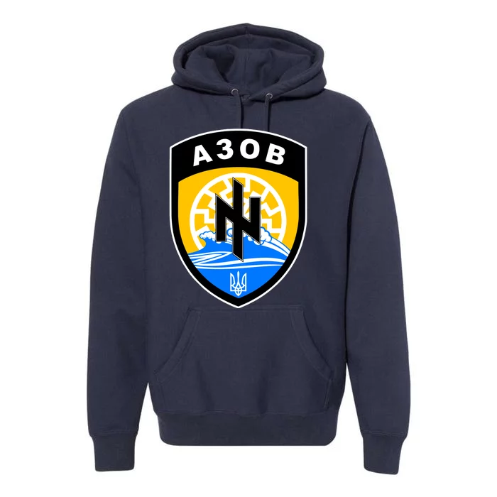 Azov Battalion Support Ukraine Military Premium Hoodie