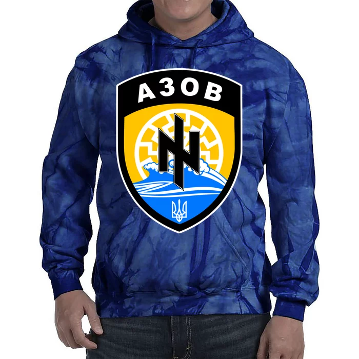 Azov Battalion Support Ukraine Military Tie Dye Hoodie