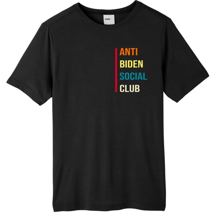 Anti Biden Social Club Pocket Logo ChromaSoft Performance T-Shirt