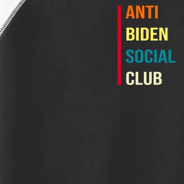 Anti Biden Social Club Pocket Logo Toddler Fine Jersey T-Shirt