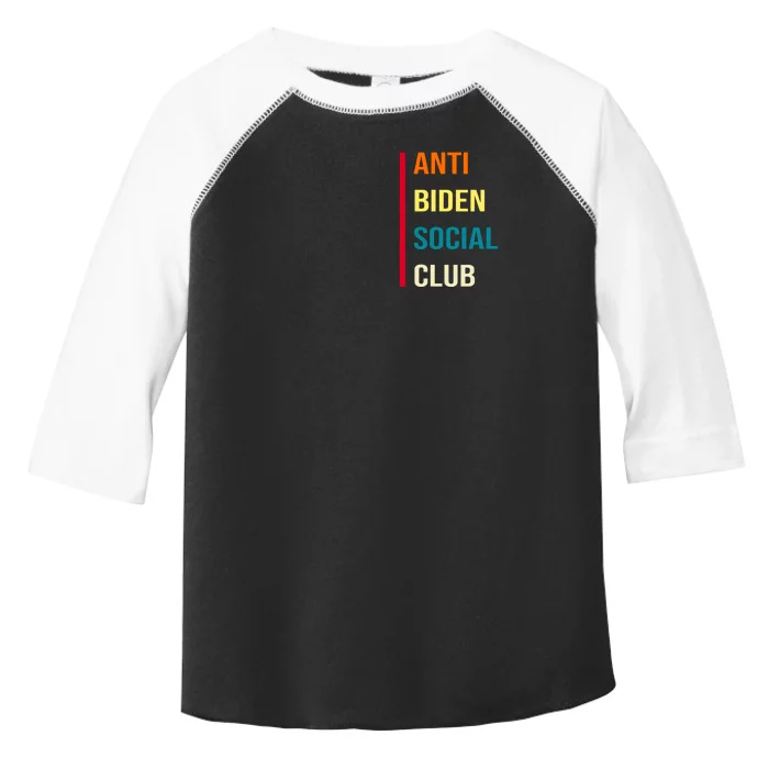 Anti Biden Social Club Pocket Logo Toddler Fine Jersey T-Shirt