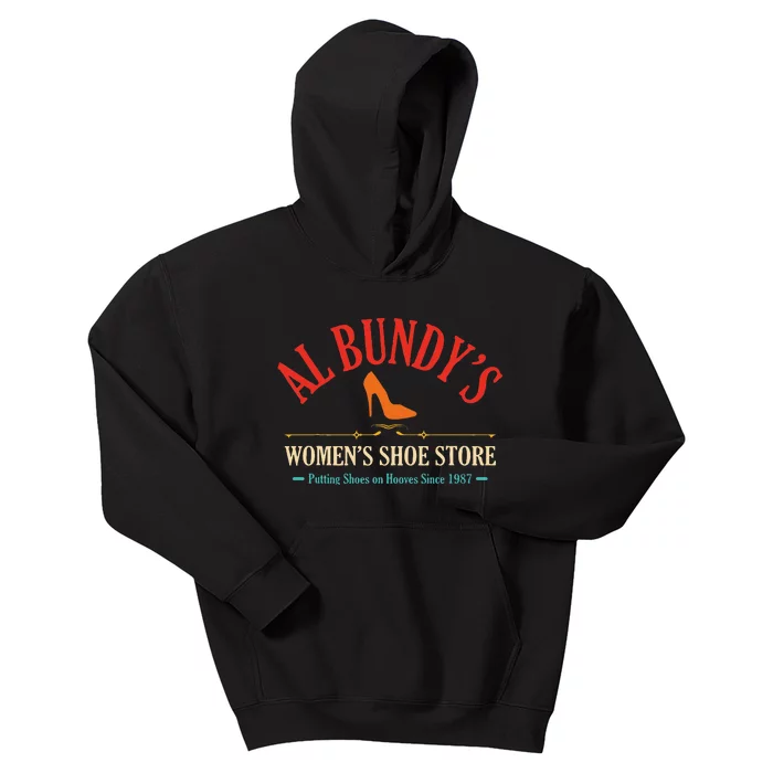 Al BundyS Shoe Store Putting Shoes Vintage Kids Hoodie