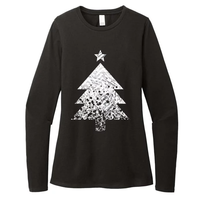 Abstract Big Christmas Tree Womens CVC Long Sleeve Shirt