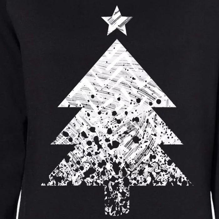 Abstract Big Christmas Tree Womens California Wash Sweatshirt