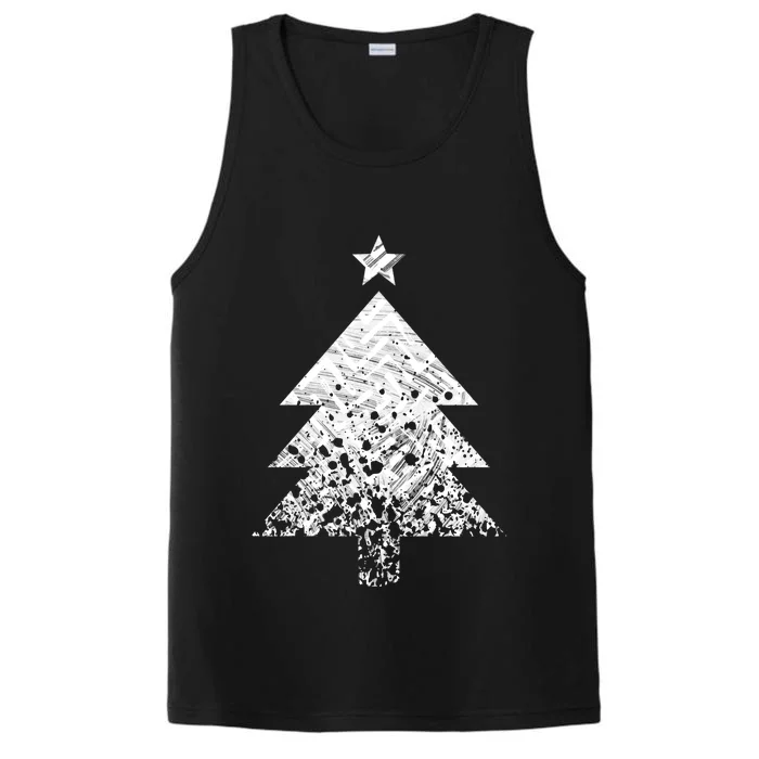 Abstract Big Christmas Tree Performance Tank