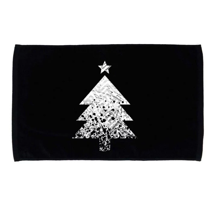 Abstract Big Christmas Tree Microfiber Hand Towel