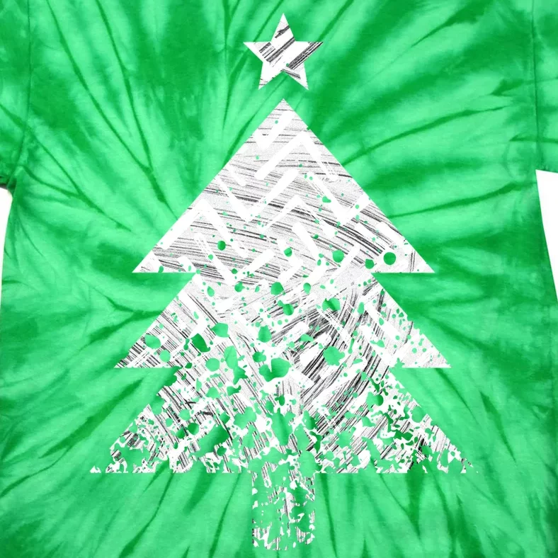 Abstract Big Christmas Tree Tie-Dye T-Shirt