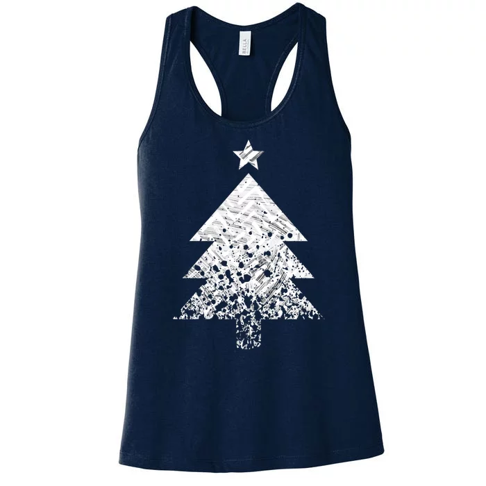 Abstract Big Christmas Tree Women's Racerback Tank