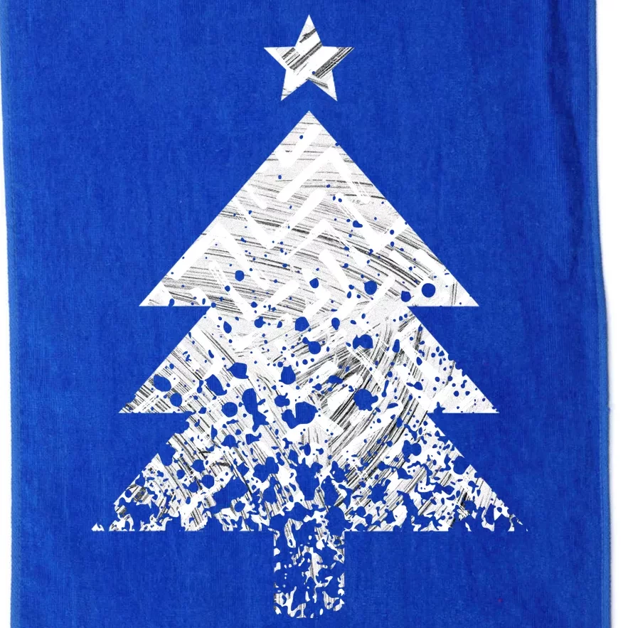 Abstract Big Christmas Tree Platinum Collection Golf Towel