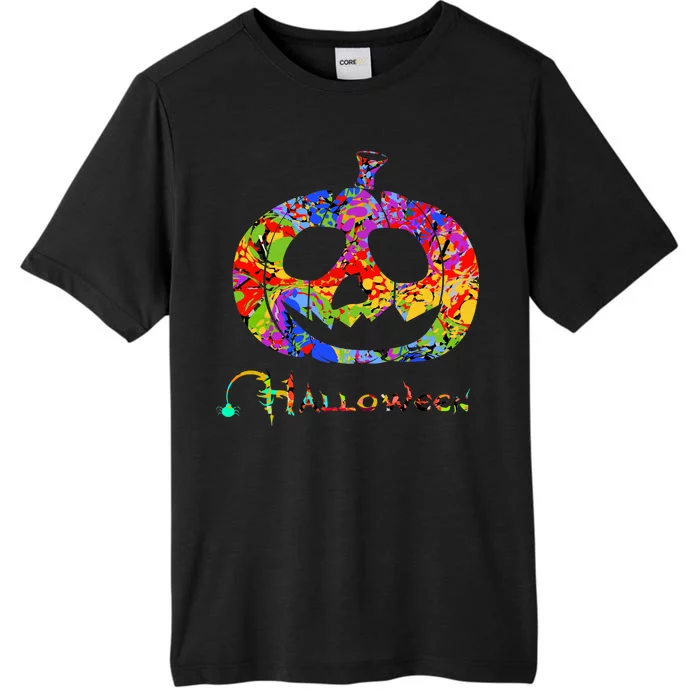 Abstract Halloween Pumpkin ChromaSoft Performance T-Shirt