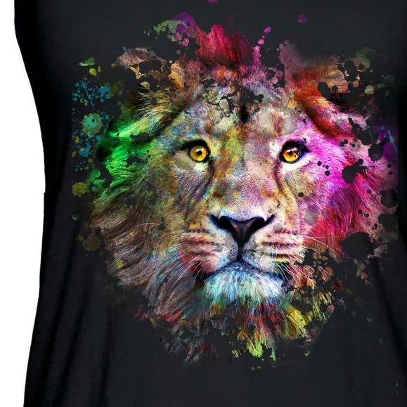 Abstract Lion Ladies Essential Flowy Tank