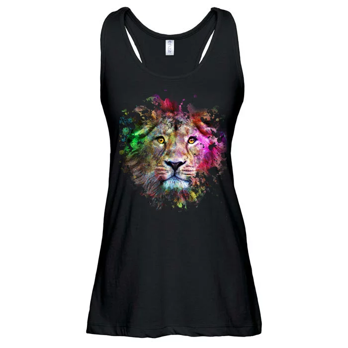 Abstract Lion Ladies Essential Flowy Tank