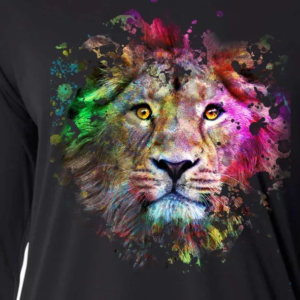 Abstract Lion Cooling Performance Long Sleeve Crew