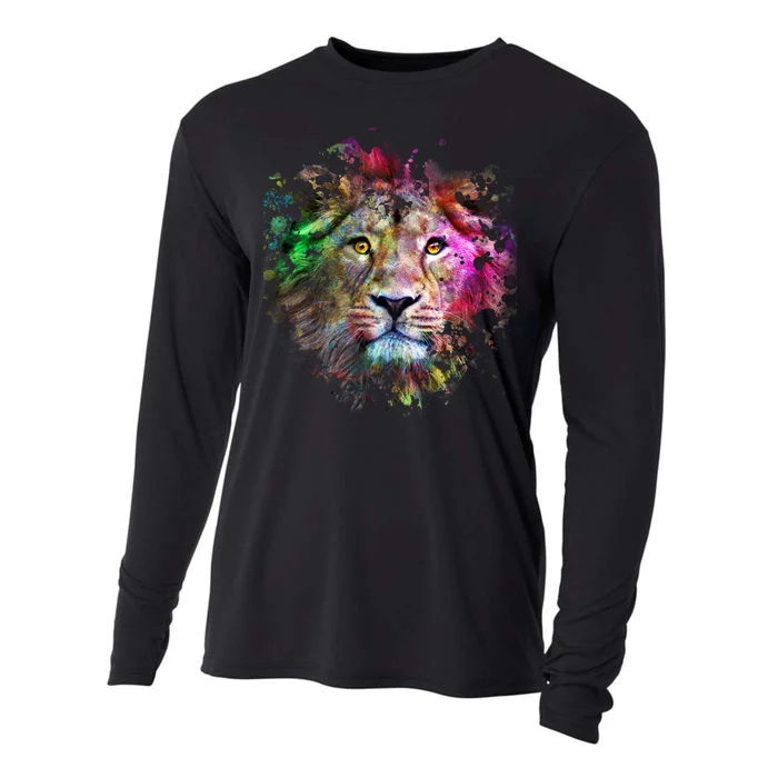 Abstract Lion Cooling Performance Long Sleeve Crew