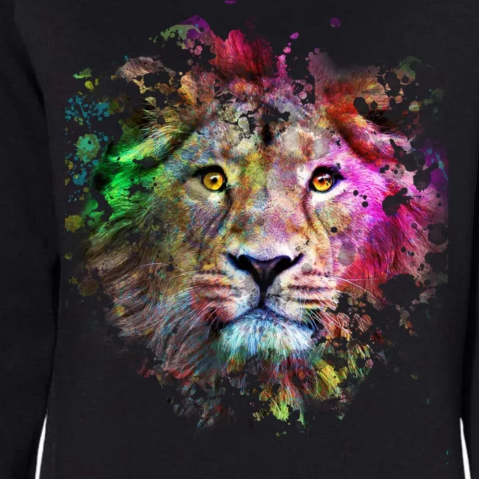 Abstract Lion Womens California Wash Sweatshirt