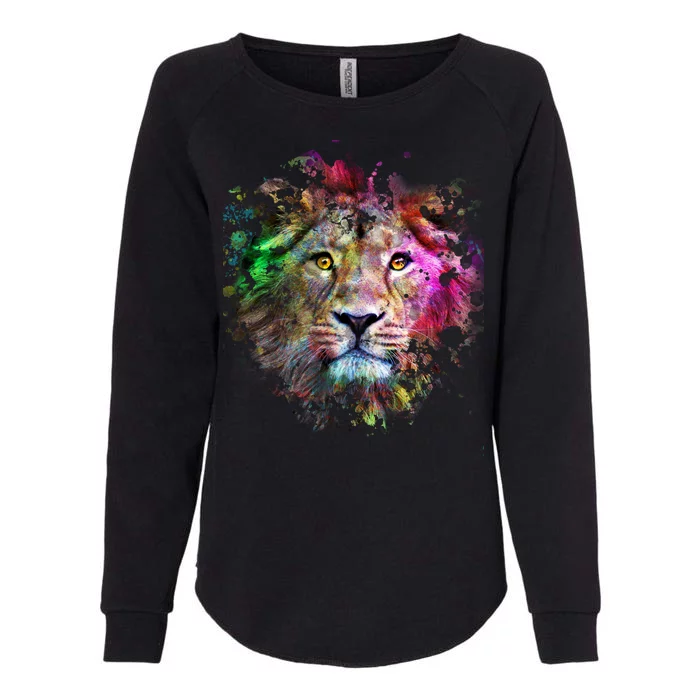 Abstract Lion Womens California Wash Sweatshirt