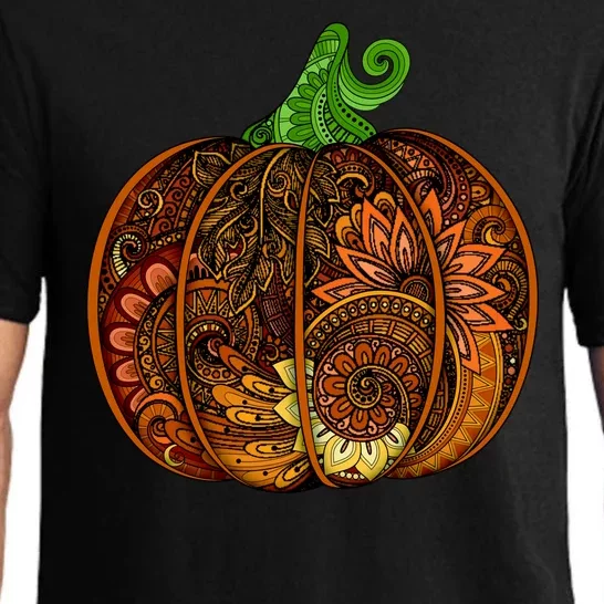 Abstract Pumpkin Thanksgiving Logo Pajama Set