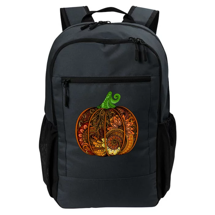 Abstract Pumpkin Thanksgiving Logo Daily Commute Backpack