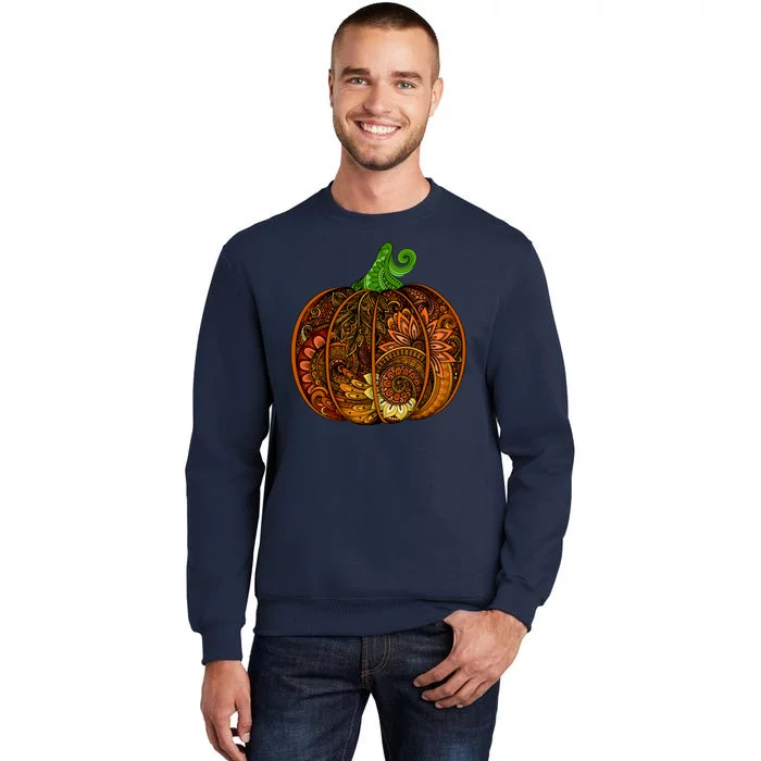 Abstract Pumpkin Thanksgiving Logo Tall Sweatshirt