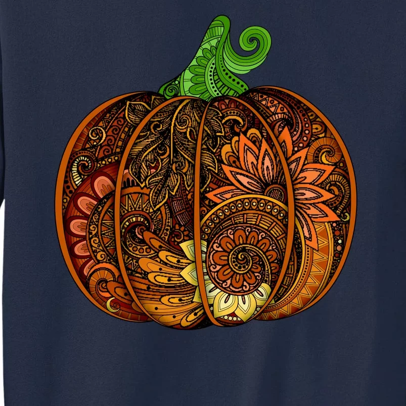 Abstract Pumpkin Thanksgiving Logo Tall Sweatshirt