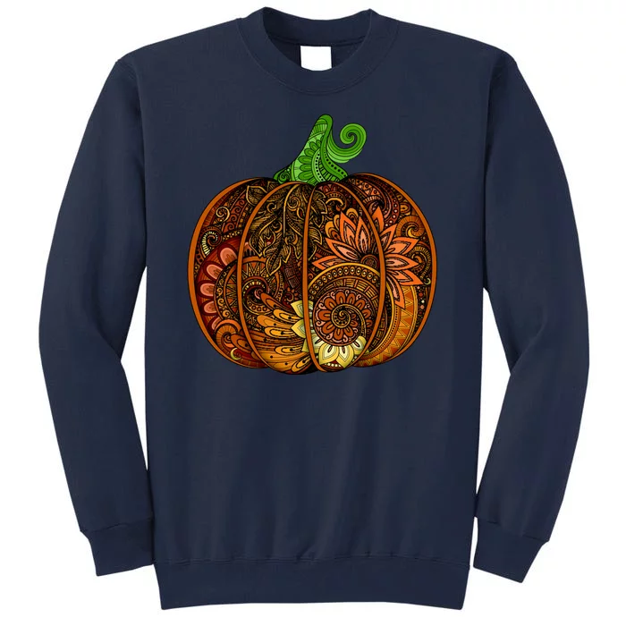 Abstract Pumpkin Thanksgiving Logo Tall Sweatshirt