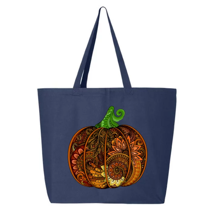 Abstract Pumpkin Thanksgiving Logo 25L Jumbo Tote