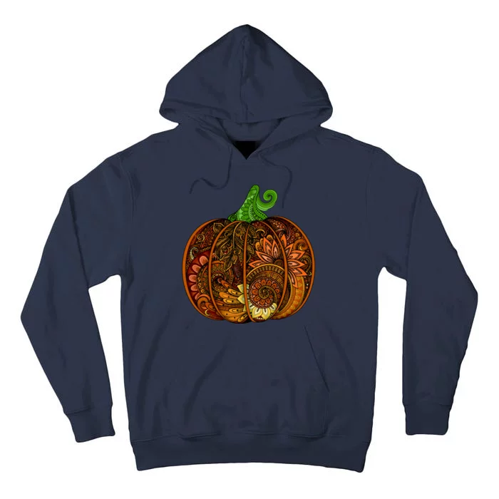 Abstract Pumpkin Thanksgiving Logo Tall Hoodie