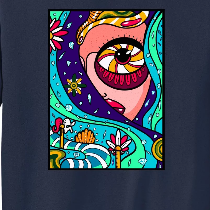 Abstract Sky Girl Sweatshirt