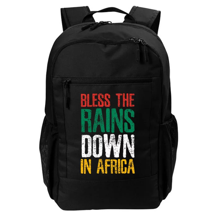 Africa Bless The Rains Down In Africa Farmer Farm Vintage Daily Commute Backpack